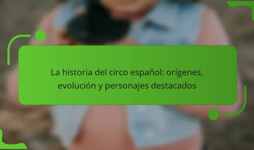 La historia del circo español: orígenes, evolución y personajes destacados