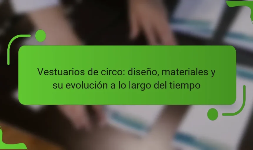 Vestuarios de circo: diseño, materiales y su evolución a lo largo del tiempo